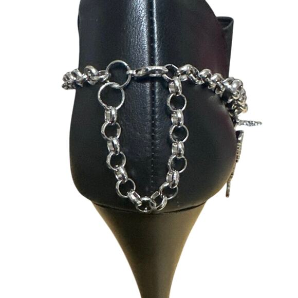 Women’s Boot chain, Silver tone Sorkly Butterfly. 14” Brand New Homemade NWT - Picture 4 of 7